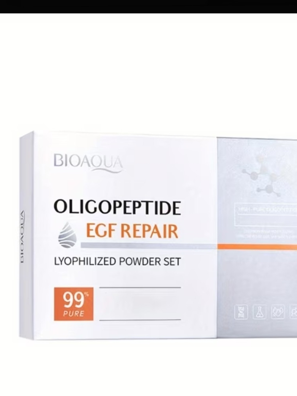 Aqua Oligopeptide EGF Repair Serum Set - White/Orange
